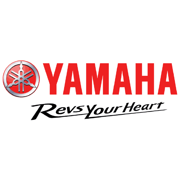 Red Yamaha logo that says Revs Your Heart