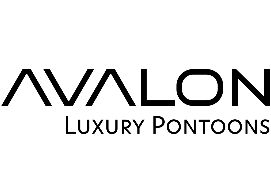 Avalon Logo "Avalon Luxury Pontoons" in a modern sleek font