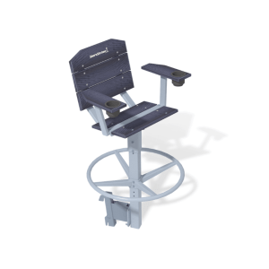 Swivel Dock Chair with Footrest