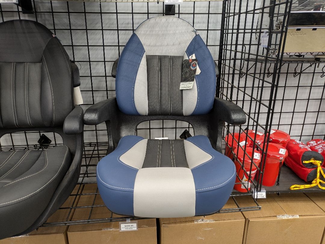 ProBax Captain's Boat Seat (Blue/Gray/Carbon)