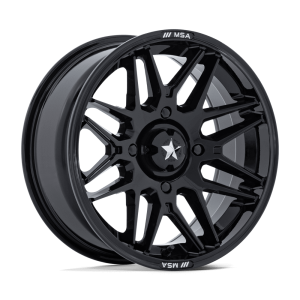 MSA Radar UTV Rims 15" 5-bolt (Gloss Black)