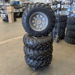 Kimpex Trail Fighters Tires and ITP Delta Rims Pre-made Set (4/110)